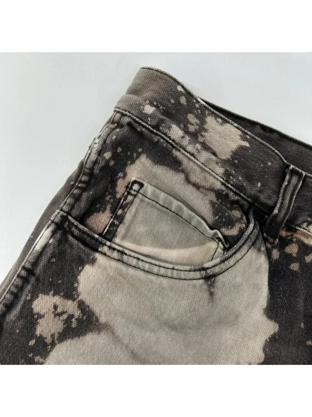 Gucci Gray Bleached Denim Pants 32 Jeans
